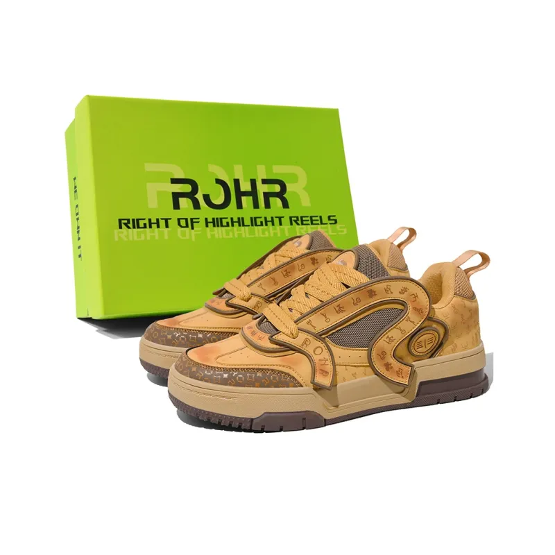 ROHR Slip-Resistant Cushioning Low-Top Skateboard Shoes Men's-6