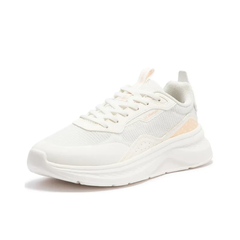 361° Life Collection Wear resistant And Lightweight Low Top Casual Running Shoes Women's White Pink-2