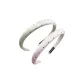 Slim Polka Dot Headband-Green+Pink