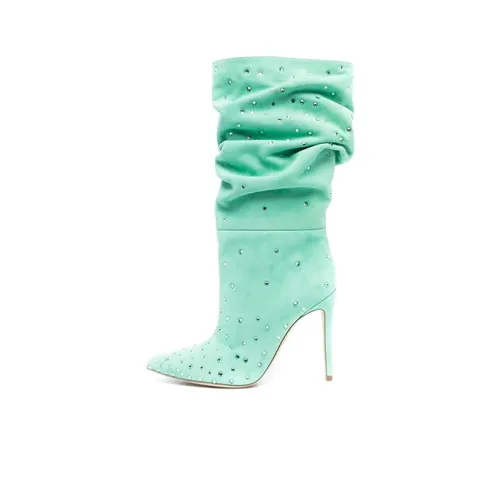 Paris Texas Holly Crystal-embellished Boots