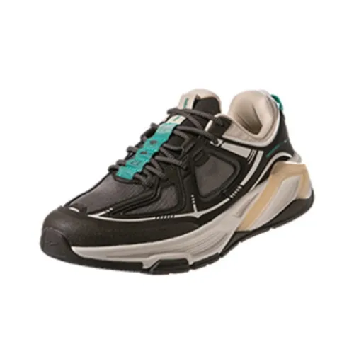 Erke Running Shoes Women's Low-Top Brown Stone/Dark Rosewood