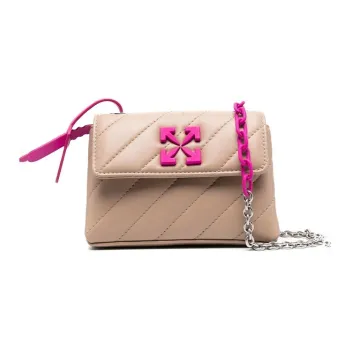 OFF WHITE Jackhammer 17 Crossbody Bag Sand Beige/Pink