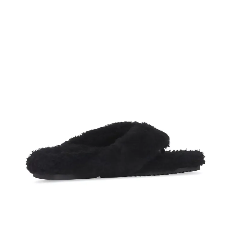 Burberry Quiet Flip Flops Men's Black-3