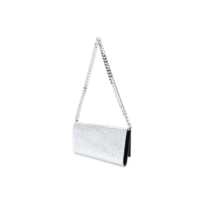 Rosantica Metallic effect Sequinned Clutch Bag-1