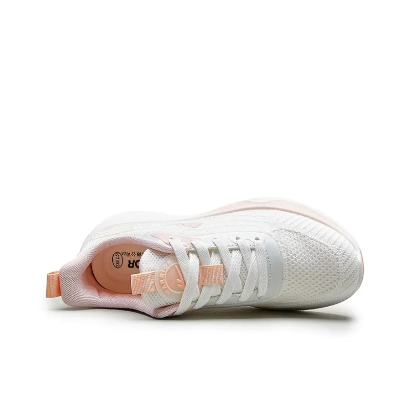 Warrior Low Top Casual Running Shoes Women's White Pink Red-3