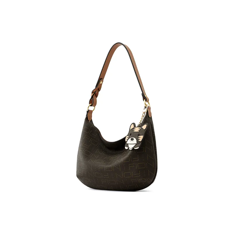 FION Shoulder Bags Coffee/Tea Brown-2