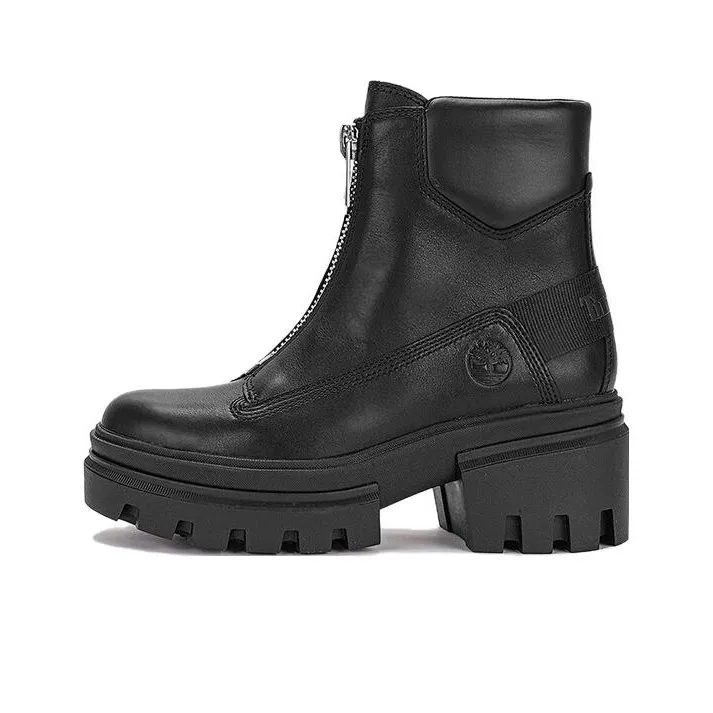 Timberland Everleigh Front Zip Boot 'Black Nubuck' Women's-0