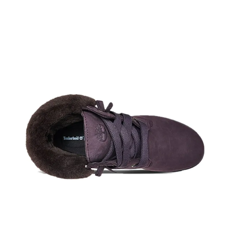 Timberland 6 Inch Jayne Shearling Waterproof Wide Fit Boots 'Dark Purple' Women's-2