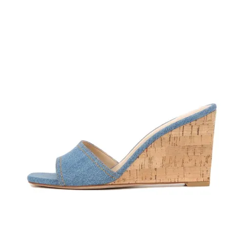 VERONICA BEARD Slide Slippers 8cm Women's Blue