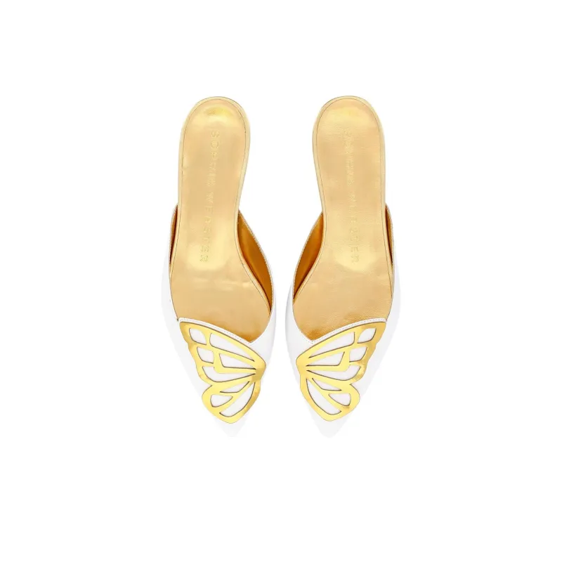 Sophia Webster Butterfly Wrap-toe Slippers Women's White-3