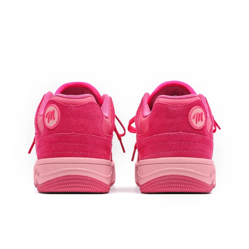 MR.PESIN Low Top Skateboard Shoes Unisex Rose Red-4