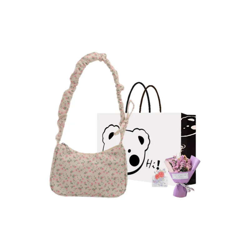 NX DOUGHNUT Oxford Shoulder Bag Women's White-17