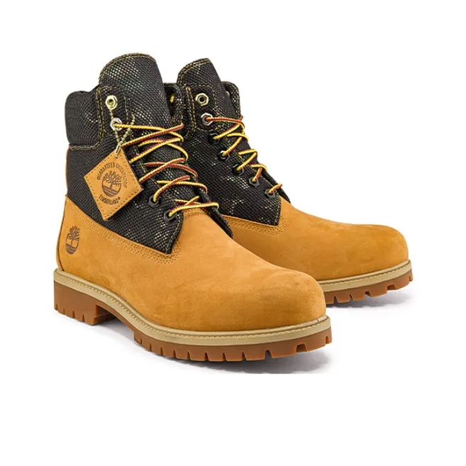 Timberland Heritage 6 Inch Boot 'Wheat Nubuck With Camo'-3