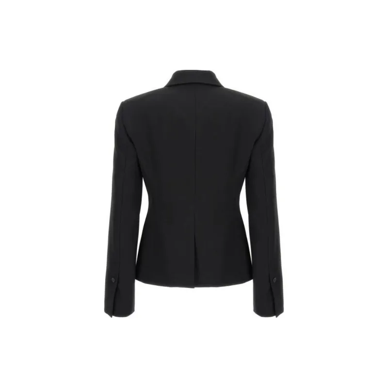 Ferragamo Off Centre Button Tuxedo Blazer-1