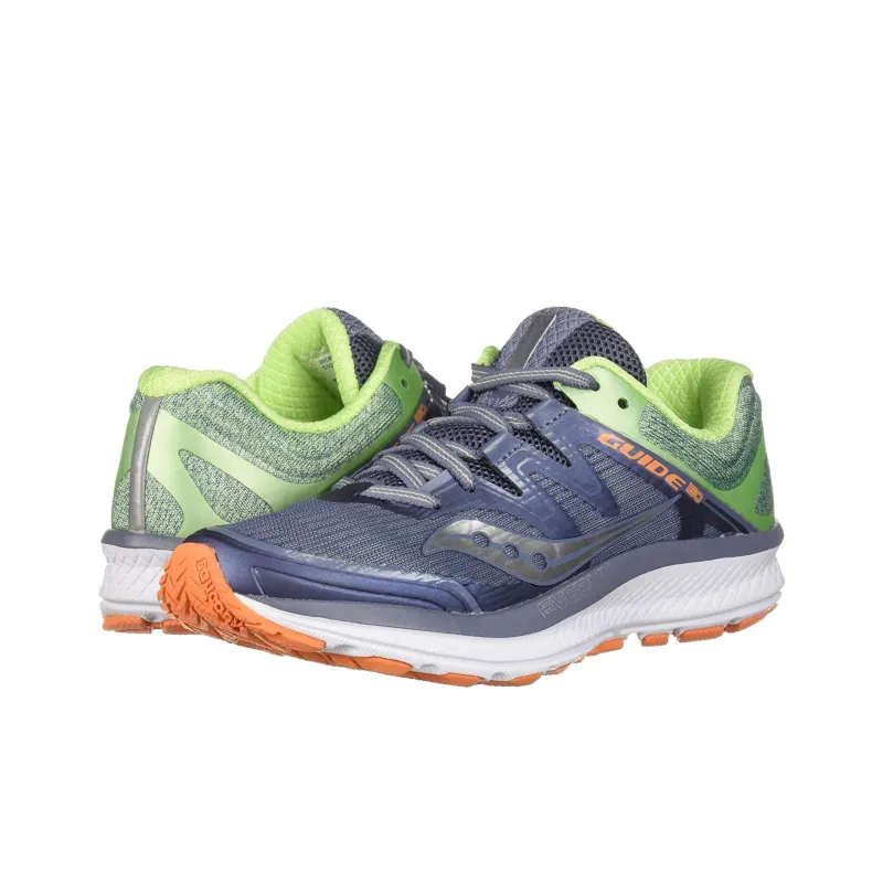 Saucony EVERRUN GUIDE ISO Anti-Slip Wear-Resistant Low-Top Running Shoes Women's Gray Green-1