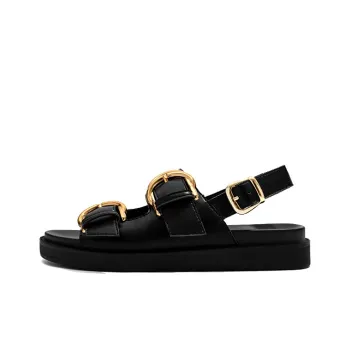 Old Meow One-Strap Sandals 4cm Women's Black