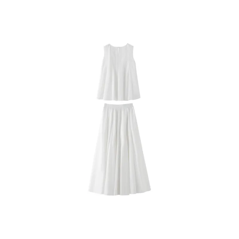 Yvetteclassic Skirt Set Women's White-1