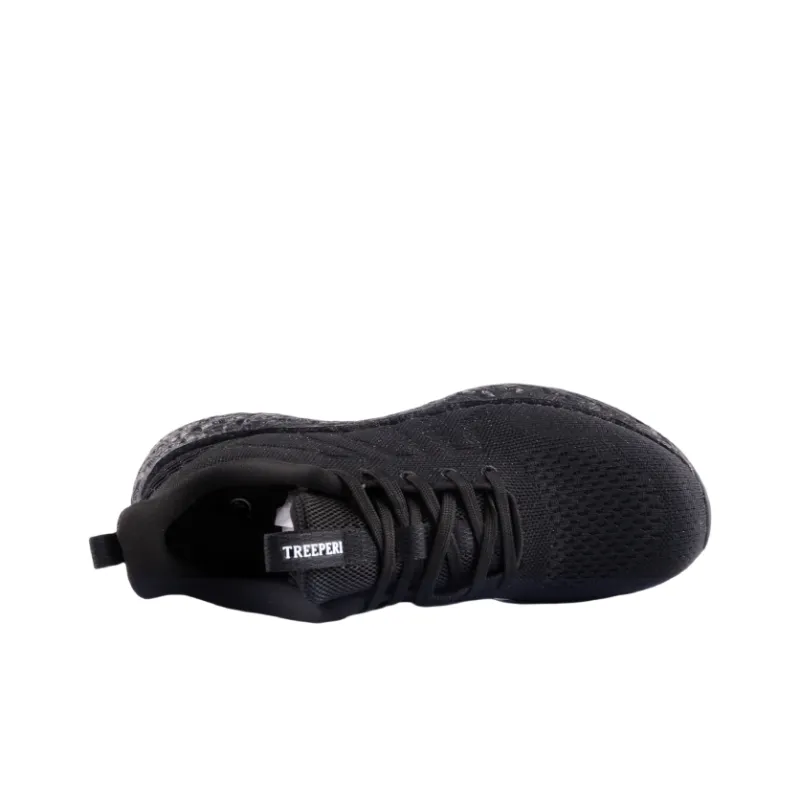 TREEPERI Running Shoes Unisex Low Top Black-4