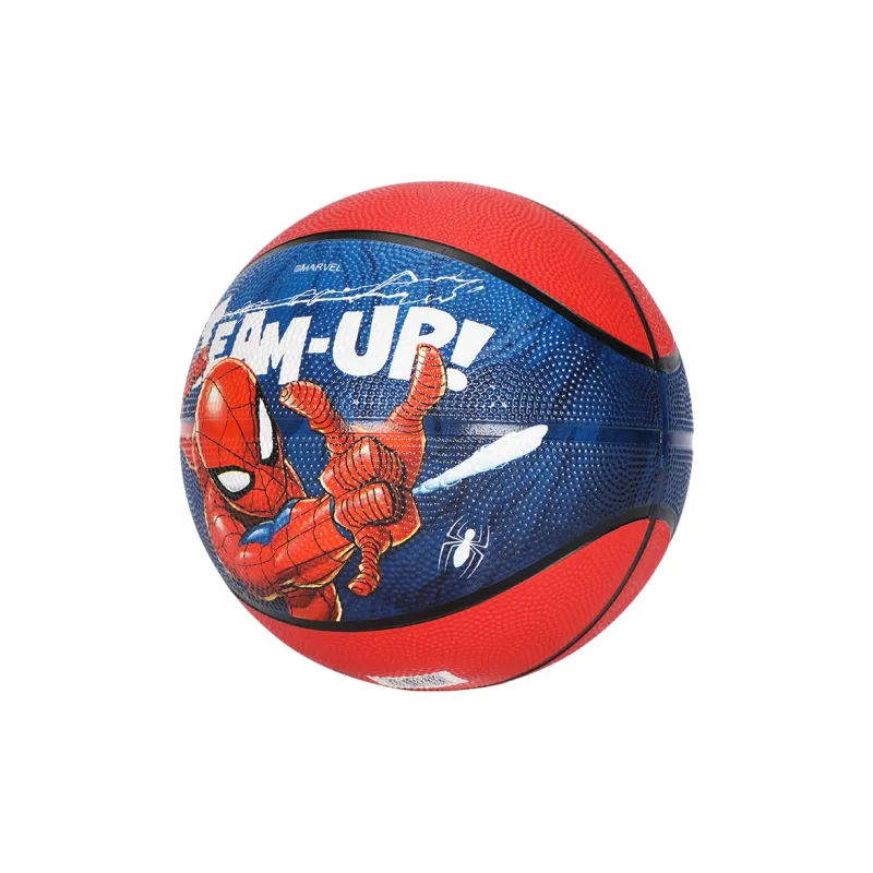 Disney Spider Man Series Rubber Basketball Red Blue Size 5 Training Kids'-2