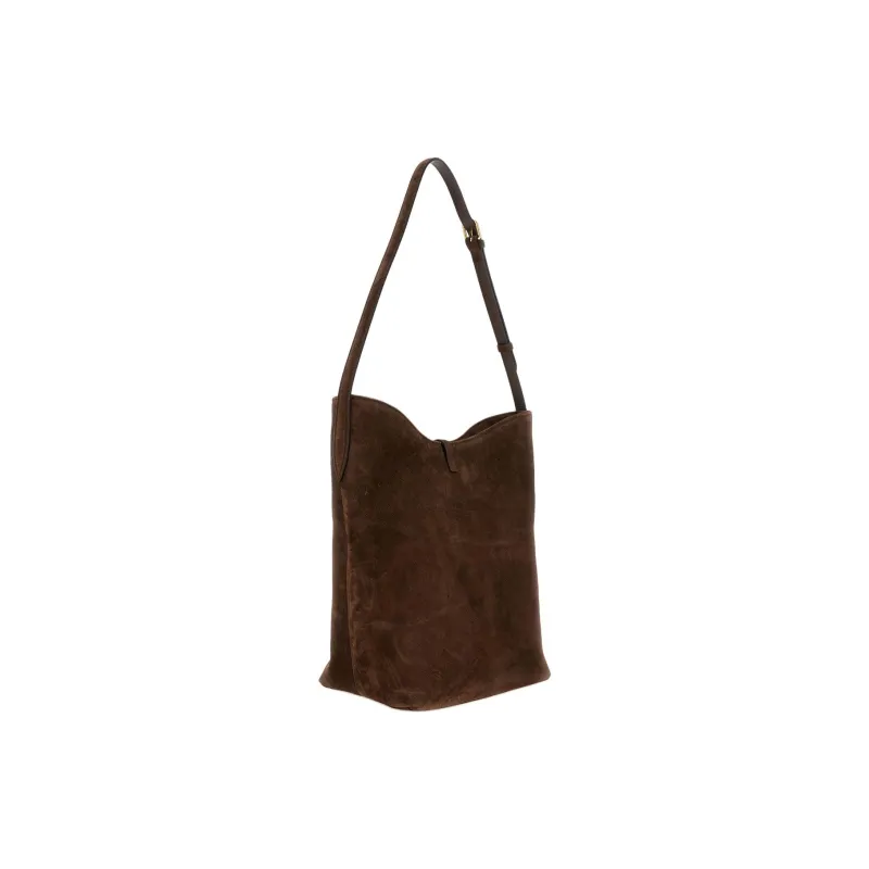 Little Liffner Suede Handbag Shoulder Bag Women's Brown-3
