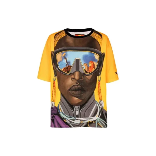 Disney X BALMAIN T-Shirts Men Banana Yellow