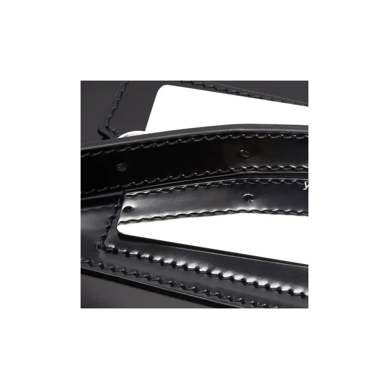 Acne Studios Platt Series Calfskin Handbag Shoulder Bag Women's Black-4