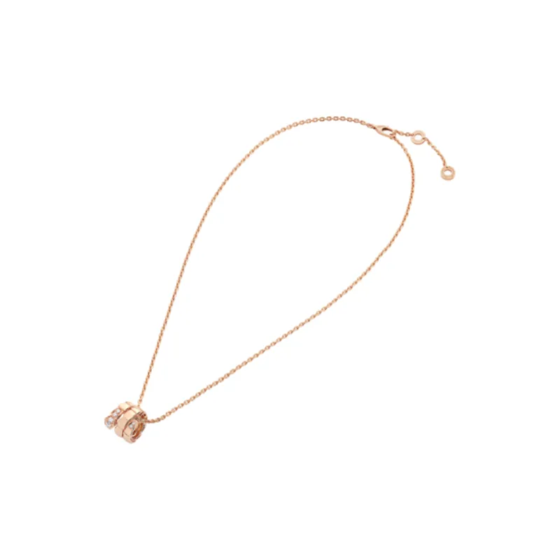 BVLGARI SERPENTI VIPER Rose Gold With Diamond Necklaces Women's Rose Gold-0