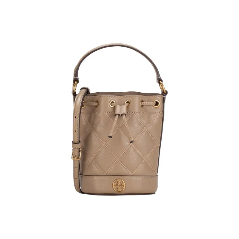 TORY BURCH Nappa Leather Bucket Bag, Shoulder Bag, Crossbody Bag, Handbag Mini Women's Almond Flour-0