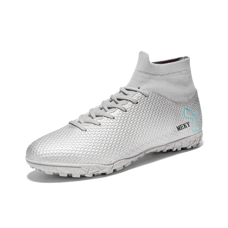 MEKY AG Rubber Short Studs TF Rubber Broken Studs Anti Slip Wear Resistant Soccer Shoes Unisex-36