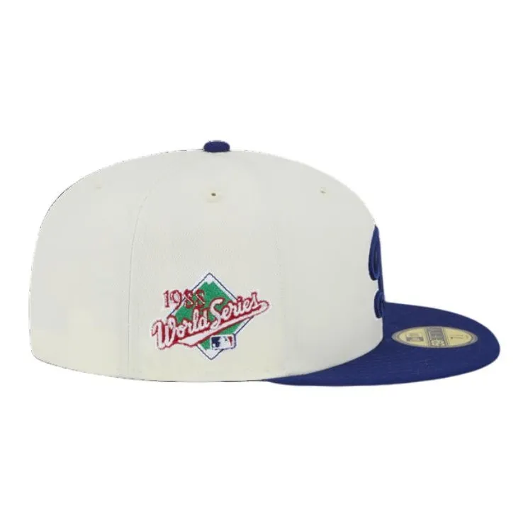 New Era Polyester, Cotton Baseball Caps Men's Beige/Marine Blue-4
