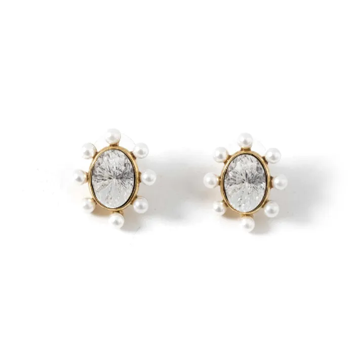 OSCAR DE LA RENTA - Stud Earrings Unisex White-0