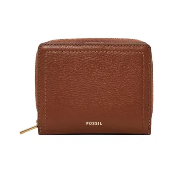 FOSSIL Leather Wallet Mini Women's Brown
