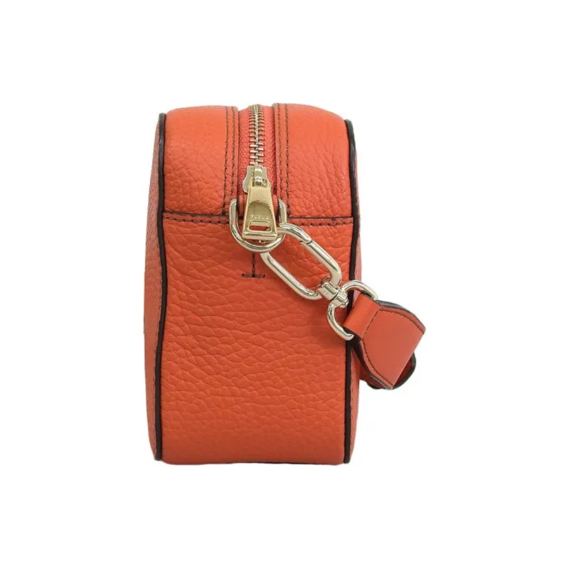 Furla Primula Leather Crossbody Bag, Shoulder Bag Women's Orange-2
