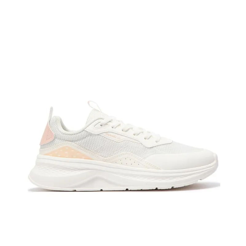 361° Life Collection Wear resistant And Lightweight Low Top Casual Running Shoes Women's White Pink-1
