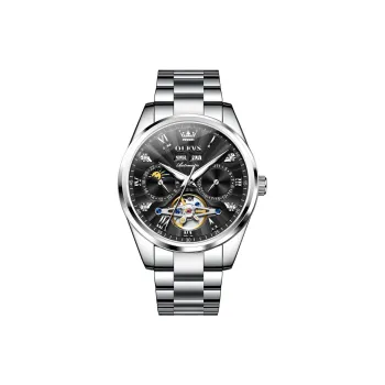 OLEVS Play The Cool Series Mechanical Movement Watch Men's Watches Black Dial