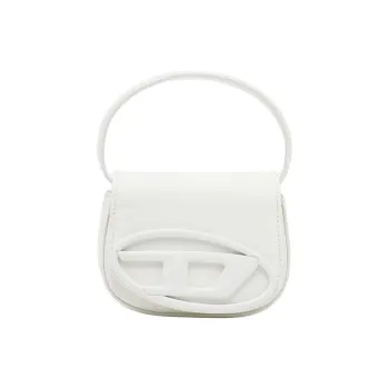 DIESEL Cow Leather Shoulder Bags Handbags Mini Women's White