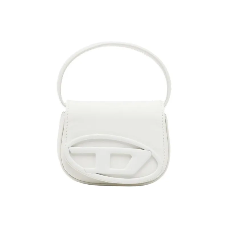 DIESEL Cow Leather Shoulder Bags Handbags Mini Women's White-0