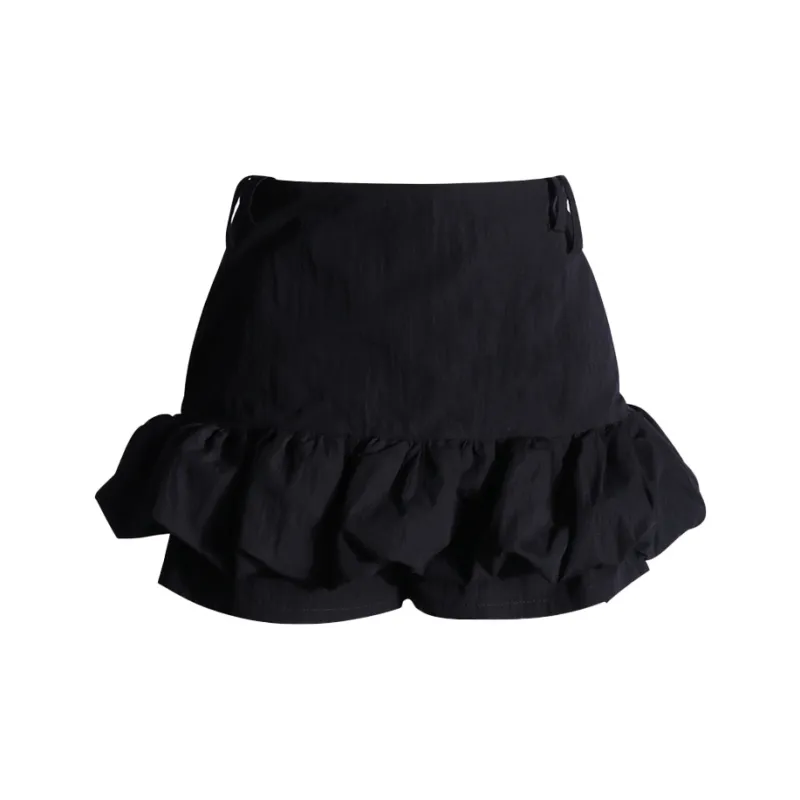 Wen Shan Casual Short Skirts Women's Classic Black-1