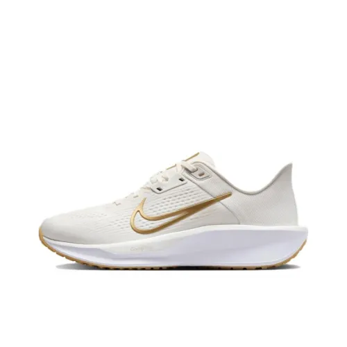 Nike Running Shoes Women's Low-Top Phantom Gray White/Metallic Gold/Sail White