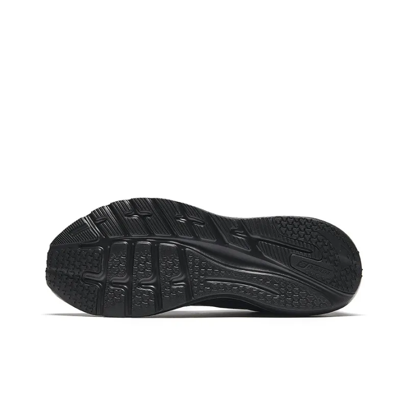 Anta Cushioned Slip Resistant Low Top Running Shoes Men's Black Gray-4