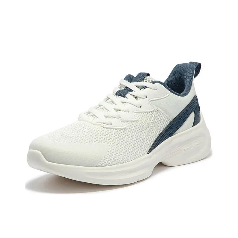 361° Abrasion Resistant Breathable Low Top Casual Running Shoes Men's White Blue-2