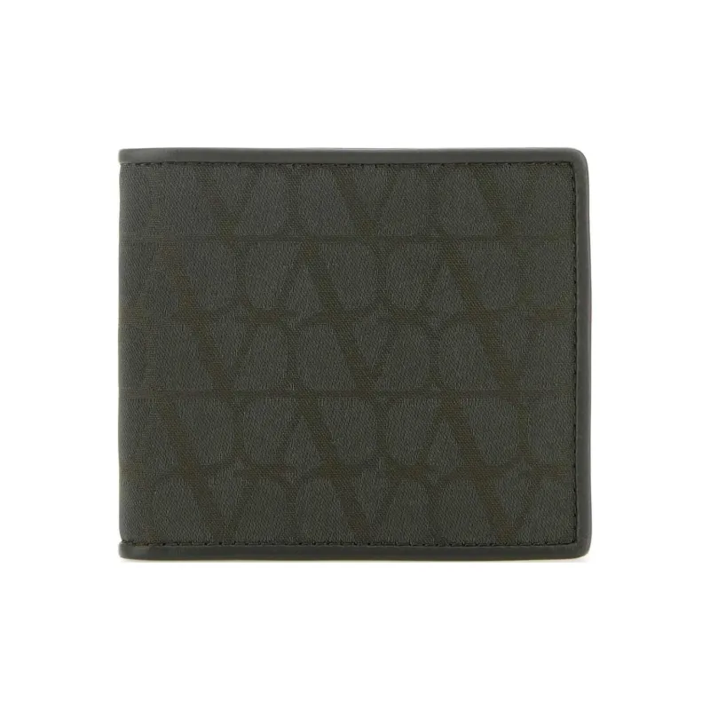 Valentino Toile Iconographe Logo Jacquard Bi Fold Wallet-0