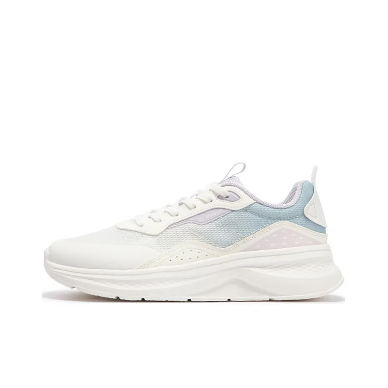 361° Life Collection Anti-Slip Wear-Resistant Low-Top Casual Running Shoes Women's White Purple-0