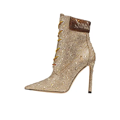 Timberland X Jimmy Choo Ankle Boots Women's Gold