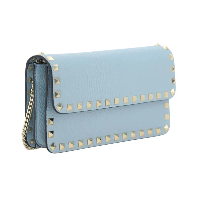 Garavani Rockstud Foldover Top Clutch Bag-2
