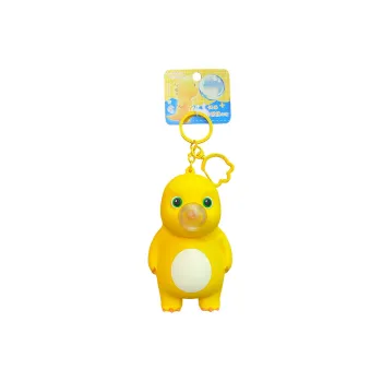 Baimao Silicone+Metal Keychain Backpack Pendant Keychain Unisex