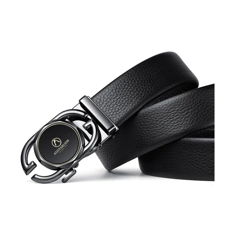 AUGTARLION High End Luxury Automatic Buckle Cow Leather Leather Belts Men's Width  3.5cm-4