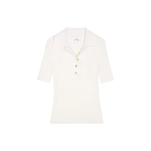 COURREGES Polo Shirts Women's White