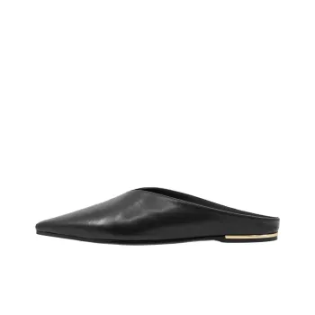 STUDIO AMELIA Wrap-toe Slippers Women's Black