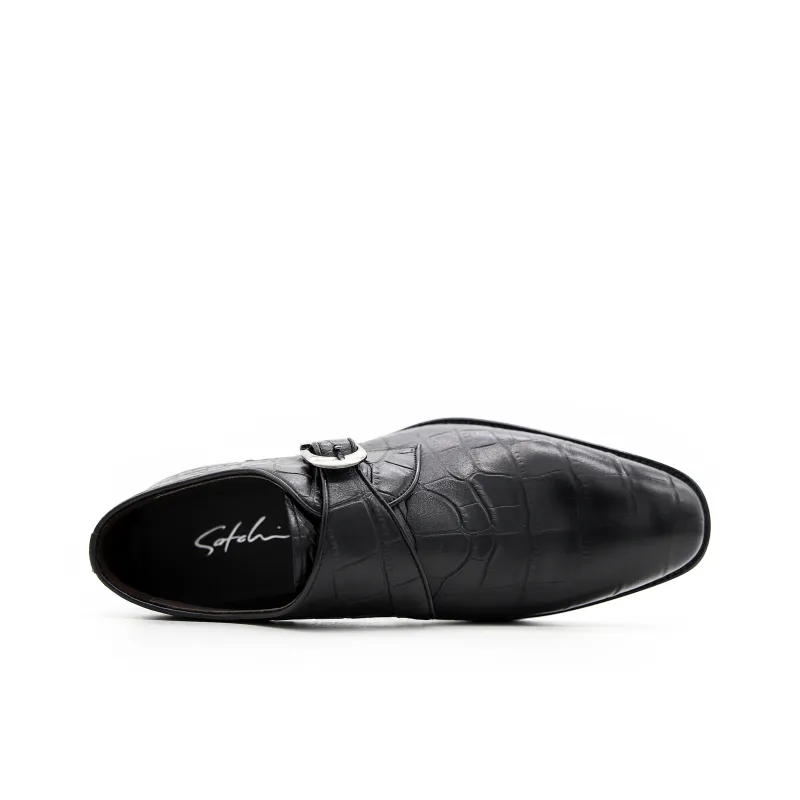 Satchi Business Formal Casual Leather Shoes Men's Black-3